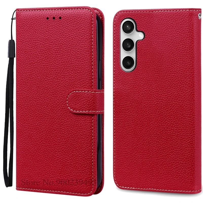 Samsung Galaxy A17 5G Case - Leather Flip Wallet Cover for A175F/A176B 4G & 5G