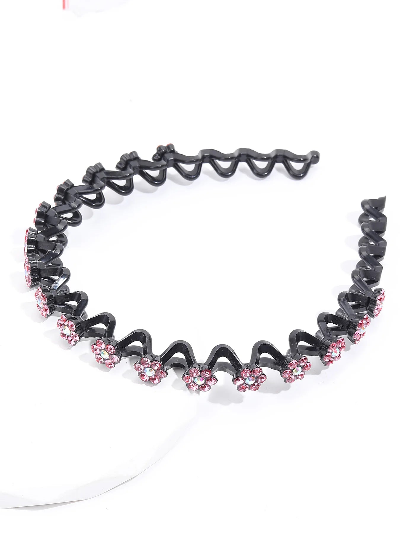 New Non-slip Rhinestone Headbands – Solid Wave Hairbands for Women & Girls, Bezel Fashion Hair Hoop, Boutique Hair Accessories