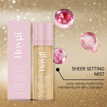 Hoygi SPF 50+ Matte Setting Spray — Long-Lasting Oil-Control Waterproof Makeup Fixer (Non-Greasy)
