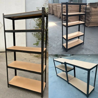 60"x28"x12" Heavy Duty 5-Tier Metal Storage Shelf Unit – Boltless Design, Easy to Assemble