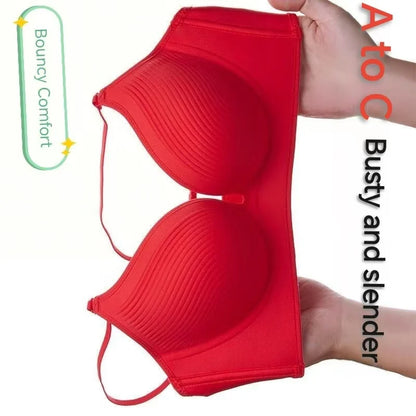 Women’s Ultra-Thick 10cm Push-Up Seamless Bra - Comfortable Lift Bralette with Adjustable Straps, Non-Slip Fit & Wire-Free Support