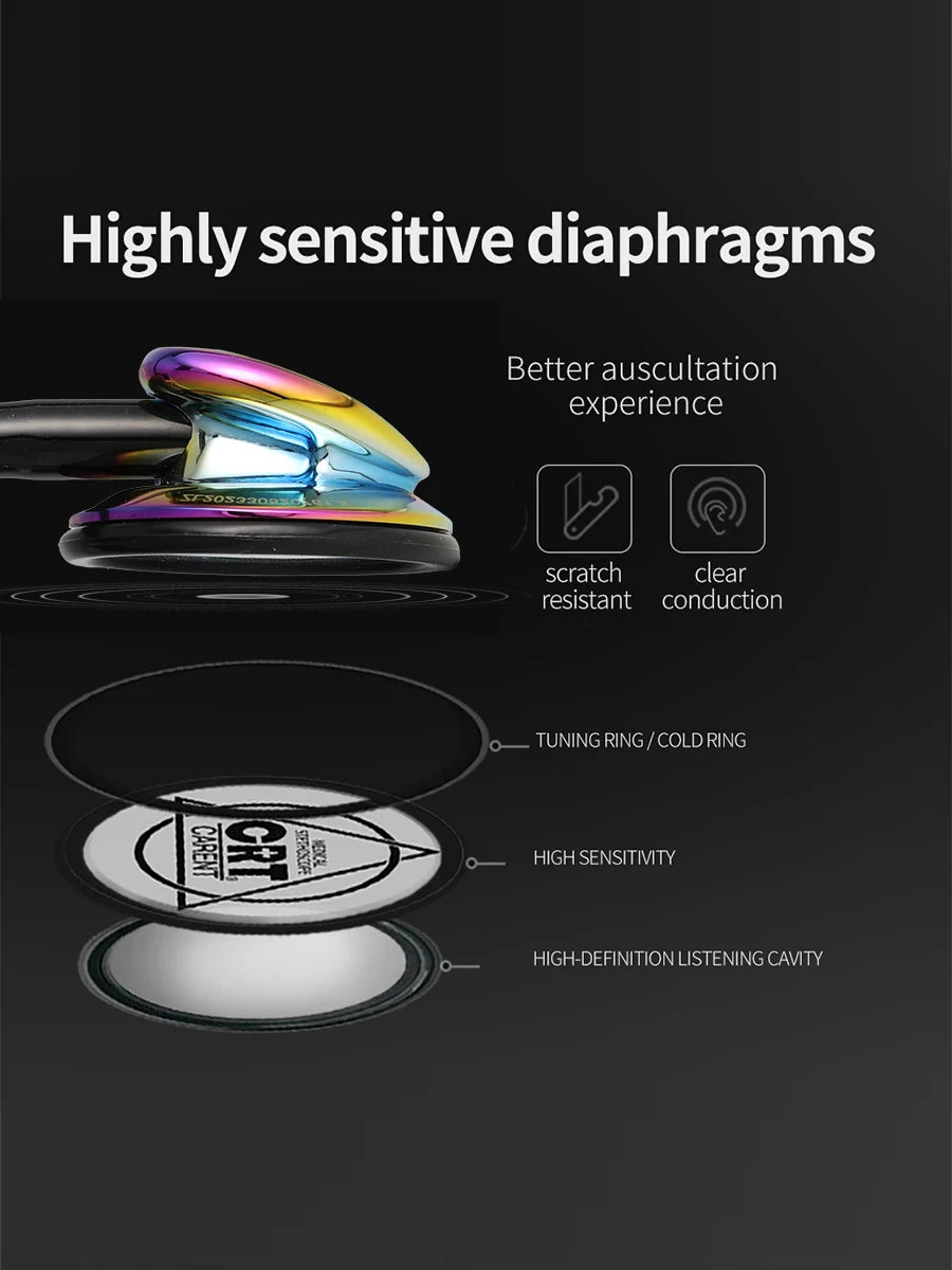 Professional Single Head Medical Stethoscope — Custom Engraved Cardiology Stethoscope for Nurses and Health Care Professionals