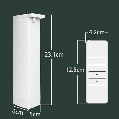 Tuya ZigBee Battery-Powered Electric Curtain Motor – Wireless, Automatic, SmartLife App Remote, Works with Google Home