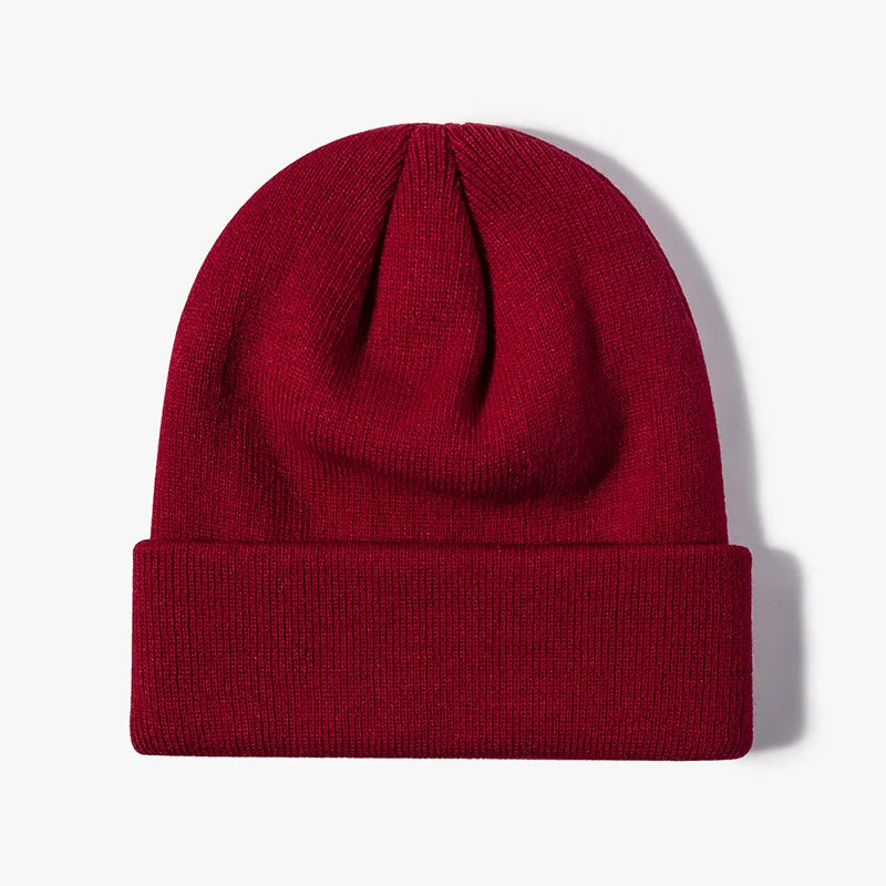 Winter Knit Beanie Hat - Warm Stretch Skull Cap for Boys Girls Adults in Black White Blue Pink & More Colors