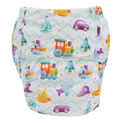 Sigzagor XL Adult Cloth Diaper – Reusable Pocket Nappy with Hook & Loop for Urinary Incontinence 68–128 cm Waist