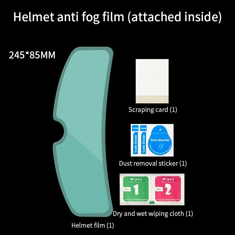 Motorcycle Helmet Clear Rainproof Anti-Fog Film – Nano Coating Sticker for Safety Driving, Durable Universal Helmet Accessory