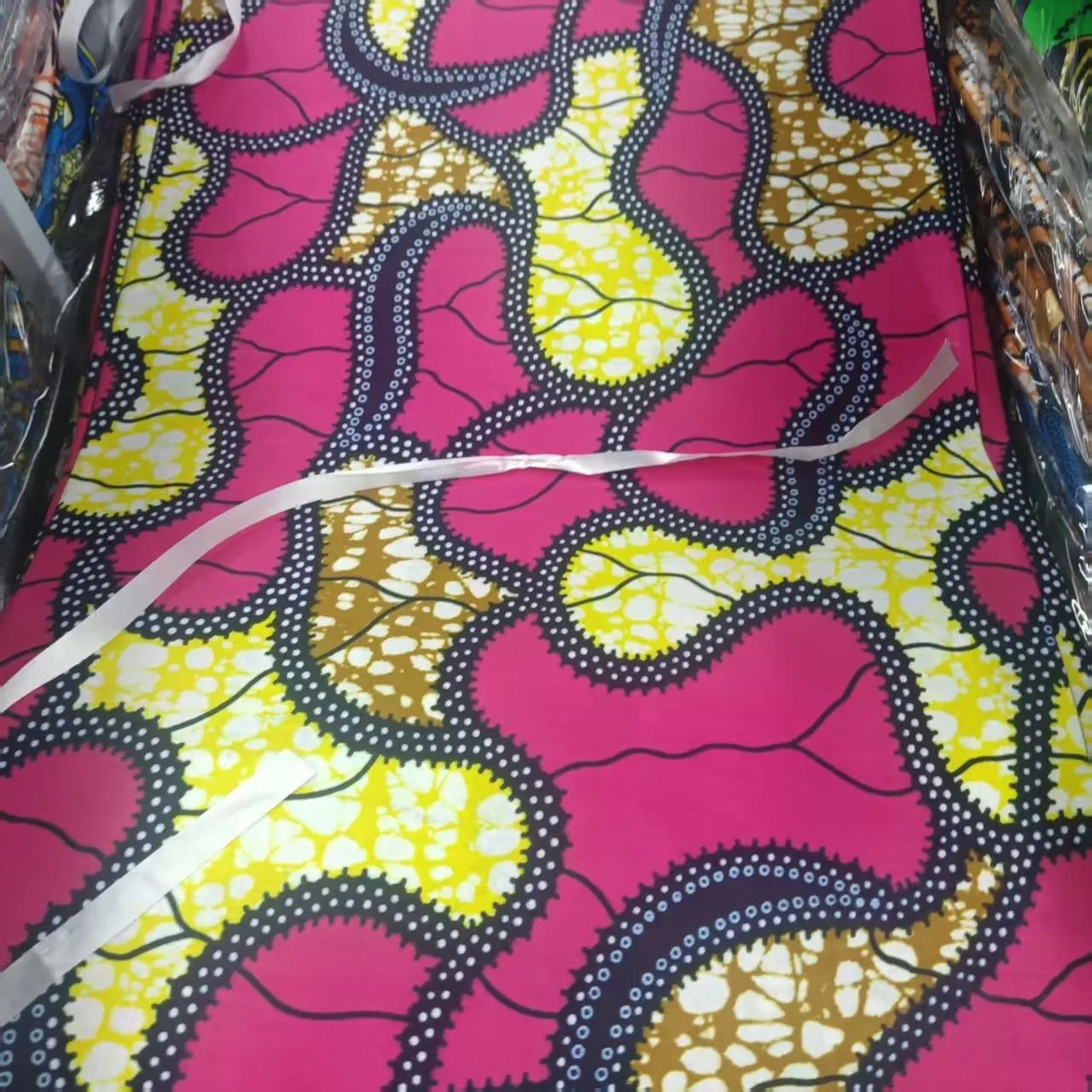 African Ankara Wax Print Fabric - 100% Cotton Soft Nigerian Real Wax Material for Women’s Party Dresses