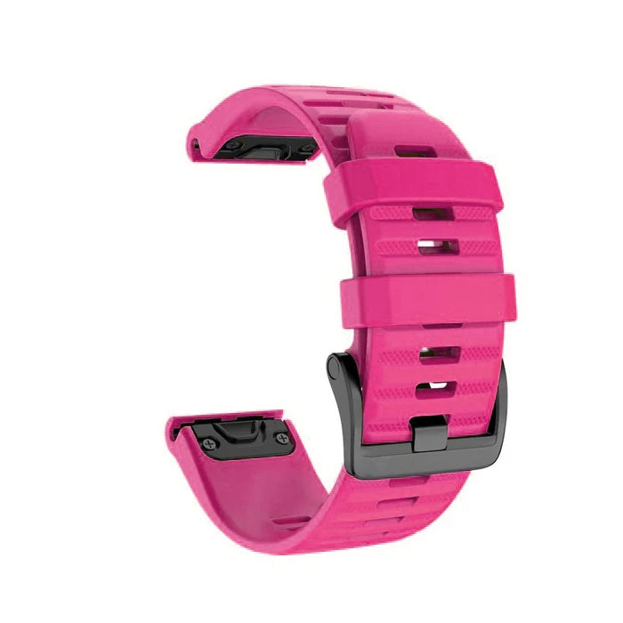 Silicone Quick-Release Watch Bands for Garmin Fenix 3/5/6/7 – 20/22/26mm EasyFit Wrist Strap