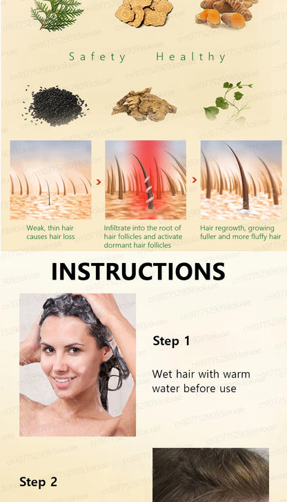 WPRBREGT Blue Hair Growth Serum — Essential Oil for Thicker Hair, Anti-Baldness Treatment