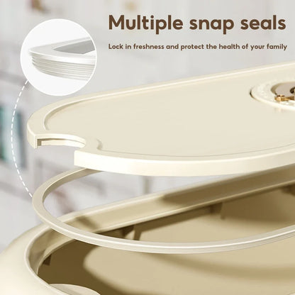 Rice Storage Container - 5/10KG Large Capacity Dry Food Dispenser Insect-Proof Kitchen Cereal Storage Box