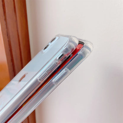 Crossbody Shoulder Strap Phone Case - Transparent Shockproof Cover for iPhone 17 Air, 16, 15, 14, 13 Pro Max & More