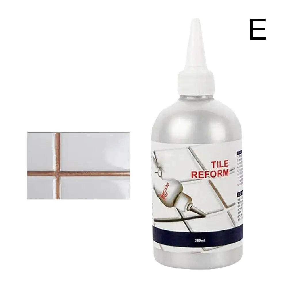 280ml Waterproof Tile Grout Repair Filler - Tile Joint Renewing Sealant in Multiple Colors
