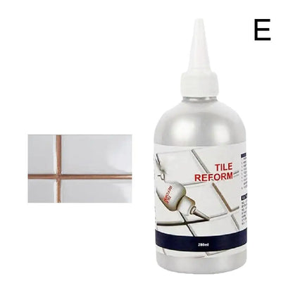 280ml Waterproof Tile Grout Repair Filler - Tile Joint Renewing Sealant in Multiple Colors