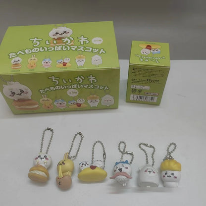 Chiikawa Random Figure Keychain Set – Cute Usagi, Hachiware, Momonga & Kurimanju Collectible Toy Gift for Kids