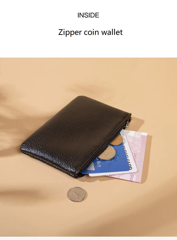 Fashion Women’s Small PU Wallet – High-Quality Zipper Card Purse & Key Storage Bag for Ladies