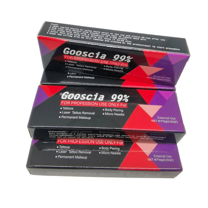 99% Goosica Tattoo Numbing Cream 10g – Pre-Permanent Makeup for Microblading, Piercing, Eyebrows, Lips & Tattoo Removal