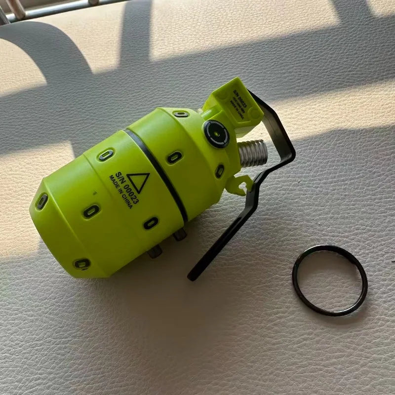 Manual Loading Cylinder Soft Pellet Launcher - Portable Outdoor Activity Shooting Gear with Flip Safety Lock