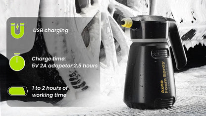 FoamBoss Electric Foam Sprayer — High-Pressure Snow Foam Cannon for Car Wash, Home & Garden Detailing