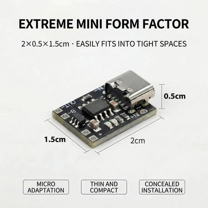 TP4056 3.7V Lithium Battery Charging Board - Type-C USB Li-ion Charger Module with Protection Circuit