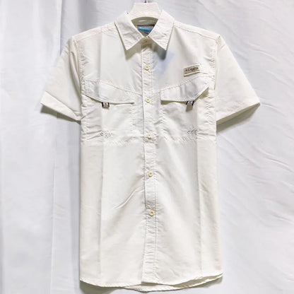 Men’s Short Sleeve Casual Shirt - Stylish Lightweight Fishing & Summer Menswear Top