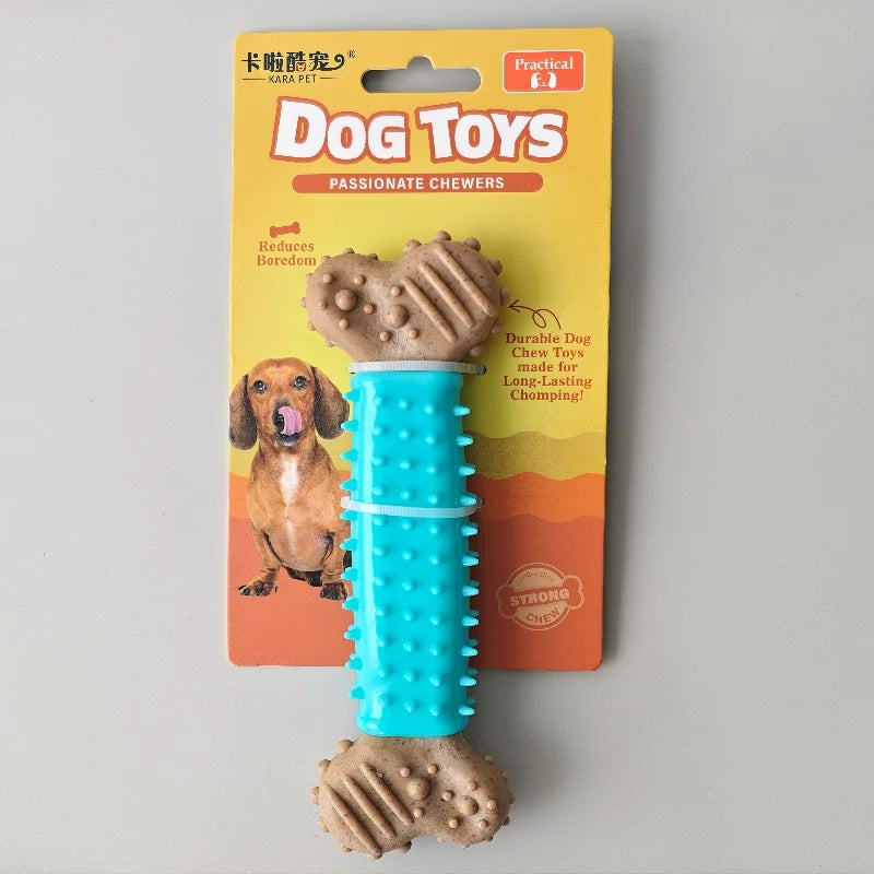Durable Dog Chew Toy - Bite-Resistant Bone-Shaped Interactive Toy for Small, Medium & Large Dogs