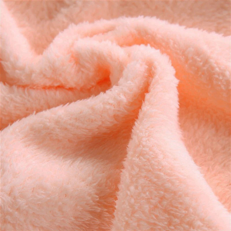 230GSM Coral Fleece Blanket – Soft Warm Flannel Bedspread & Sofa Cover in Blue & Pink