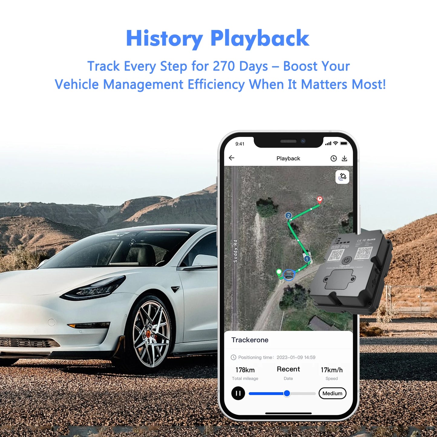 Hidden 4G GPS Tracker for Car, Truck & Motorcycle – 5M Accuracy Real-Time Tracking Device with Geo-Fencing & App Alerts
