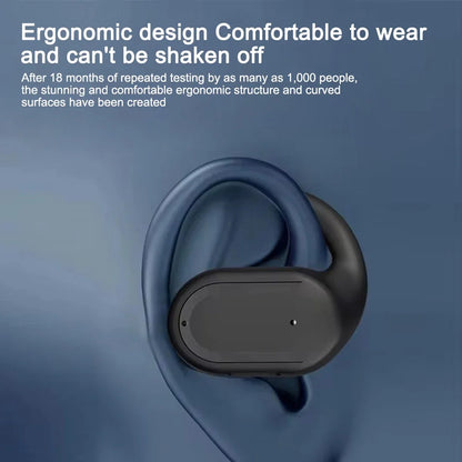 Bluetooth 5.4 Wireless Ear Hook Headphones - LED HiFi Stereo Earbuds with Noise Reduction & Waterproof Design