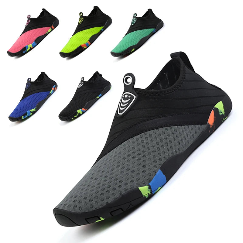 Unisex Quick-Dry Aqua Shoes – Breathable Water Sneakers for Swimming, Beach, and Outdoor Upstream Activities (Sizes 35-45)
