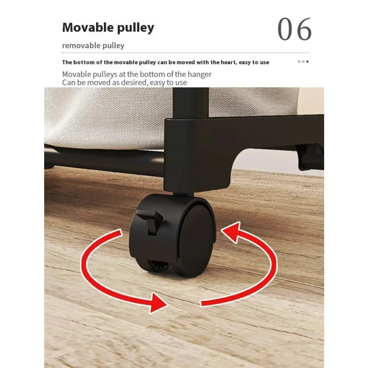 Adjustable Double Rod Telescopic Coat Rack | Floor-Standing Movable Clothes Hanger for Bedroom