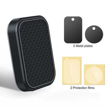 Magnetic Car Phone Mount - Flat Rectangle Smartphone Holder for Car Dashboards, Desks, and Metal Surfaces