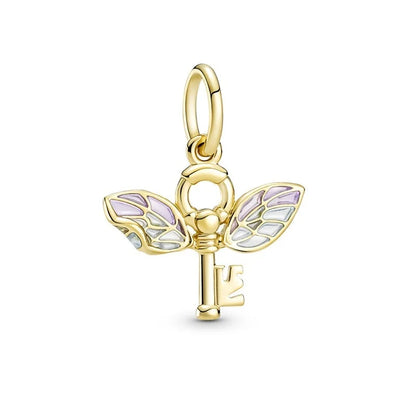 925 Sterling Silver Magic Fan Charm Beads - European Bracelet Charms with Wizard, Train, and Pigeon Designs for Collectors and Gifts