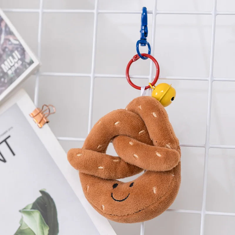New Cartoon Egg Stuffed Toy – Breakfast Bread & Toast Plush Doll, Fun Pillow for Baby Comfort & Xmas Gifts