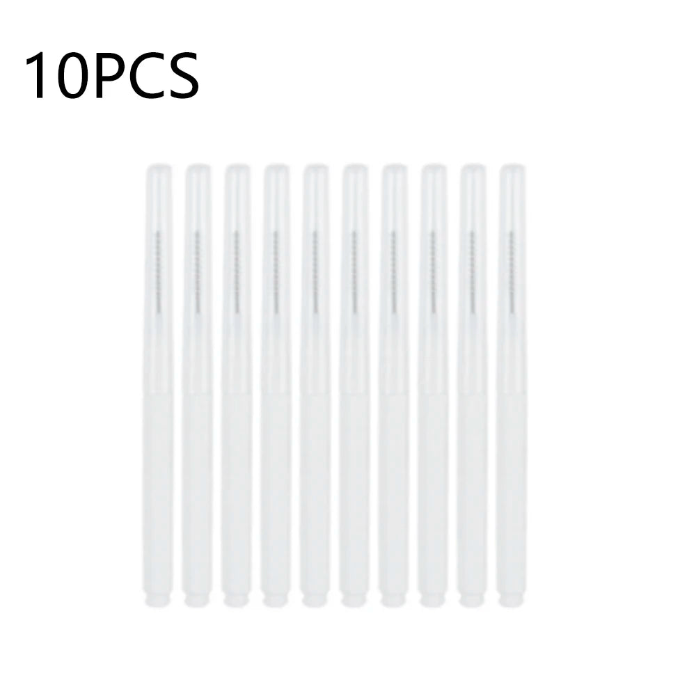 10/20/50PCS Mini Eyebrow & Lash Brushes – Disposable Bendable Brow Perm & Micro Eyelash Applicator Tools