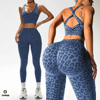 Women’s One-Piece Pad Jumpsuit Yoga Set – Flared Scrunch Workout Pants & Trendy Activewear XP10