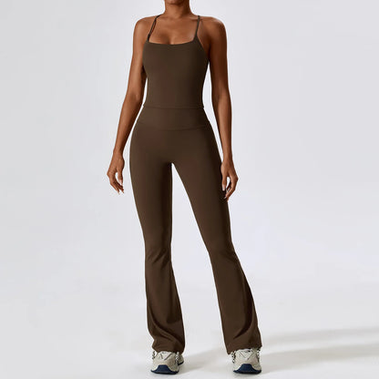 2PCS Seamless Women’s Yoga Set – Long Sleeve Crop Top & Leggings Workout Outfit, Athletic Gym Sportswear