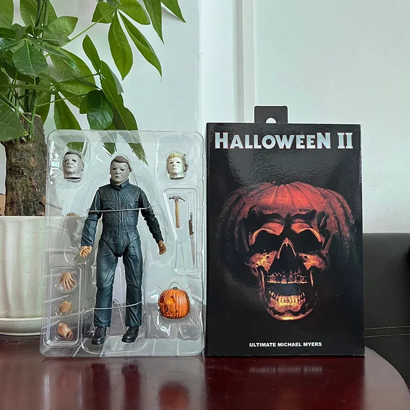 NECA Halloween II Michael Myers Action Figure – Pumpkin Kill Horror Collectible Toy