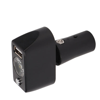 Electric Wheelchair LED Light — Adjustable Angle High-Brightness 3-Pin XLR Headlight with Controller for Night Use