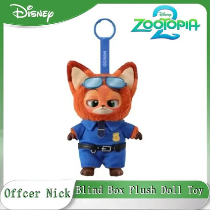 NEW 2026 Disney Zootopia Blind Box – Judy & Nick Vinyl Plush Cartoon Character Pendant, Trendy Toy Gift