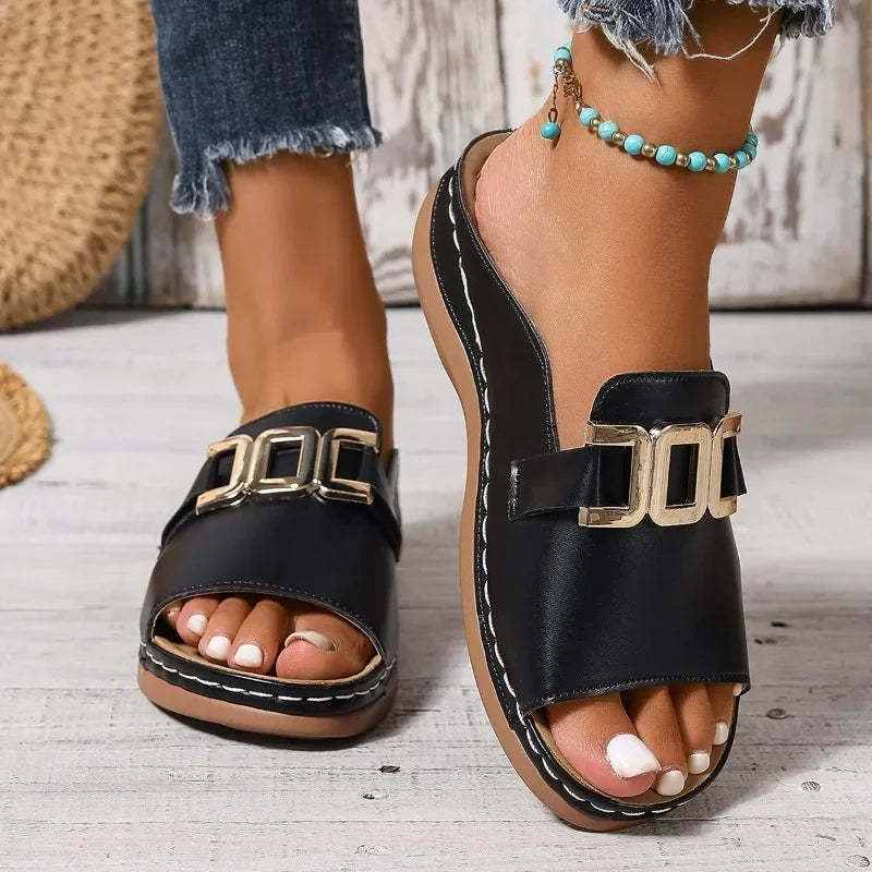 2025 Unisex Bohemian Ethnic Casual Travel Shoes – Comfortable Double Button Beach Walking Sneakers for Men & Women