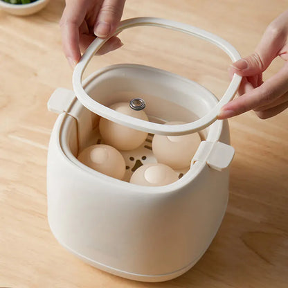 Effortless Breakfasts with the Smart Egg Cooker - 300W Electric Egg Boiler and Custard Steamer with Auto-Off, Your Go-To Omelette Cooking Companion!