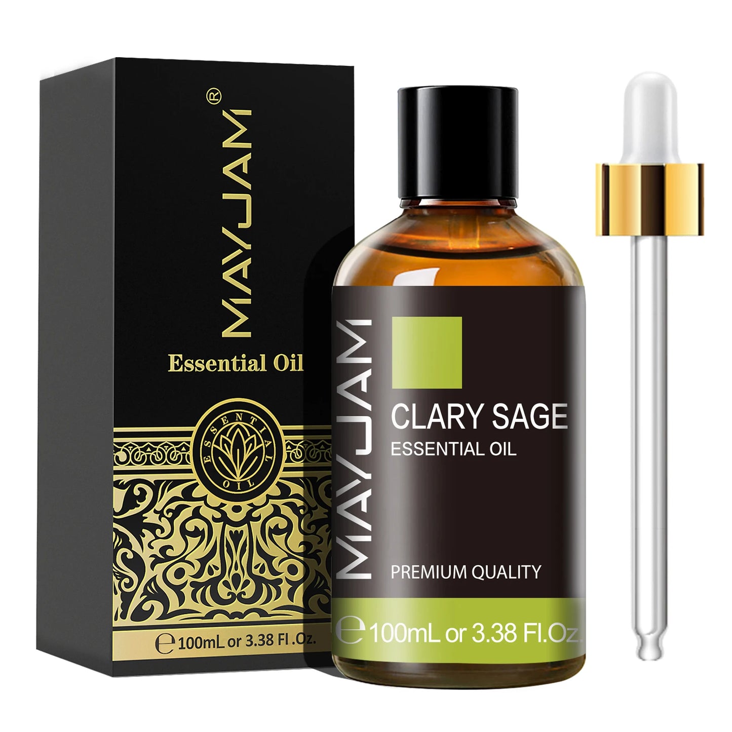MAYJAM 100ml Essential Oil with Dropper - Sandalwood, Lavender, Eucalyptus & Vanilla for Humidifiers & Candles