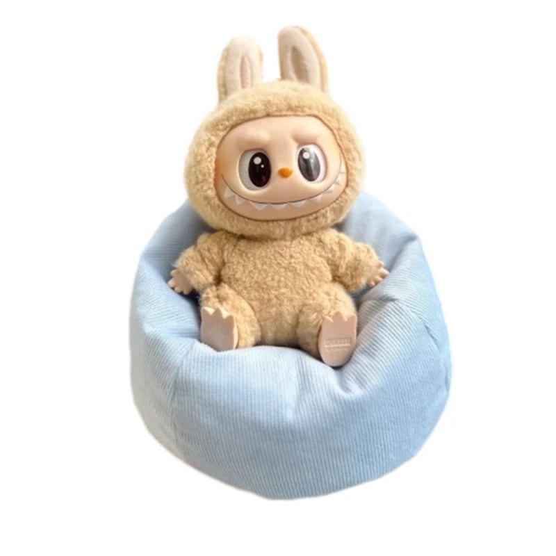 Labubu Mini Sofa for BJD Dolls – Plush Seat Decoration V2, Universal Kids’ Toy & Birthday Gift