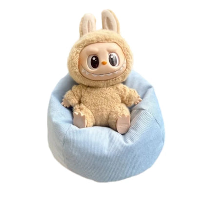 Labubu Mini Sofa for BJD Dolls – Plush Seat Decoration V2, Universal Kids’ Toy & Birthday Gift