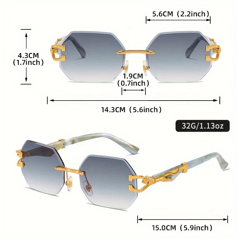 2025 Geometric Leopard Print Sport Sunglasses for Women – Lightweight Durable Streetwear Fashion UV Protection Glasses