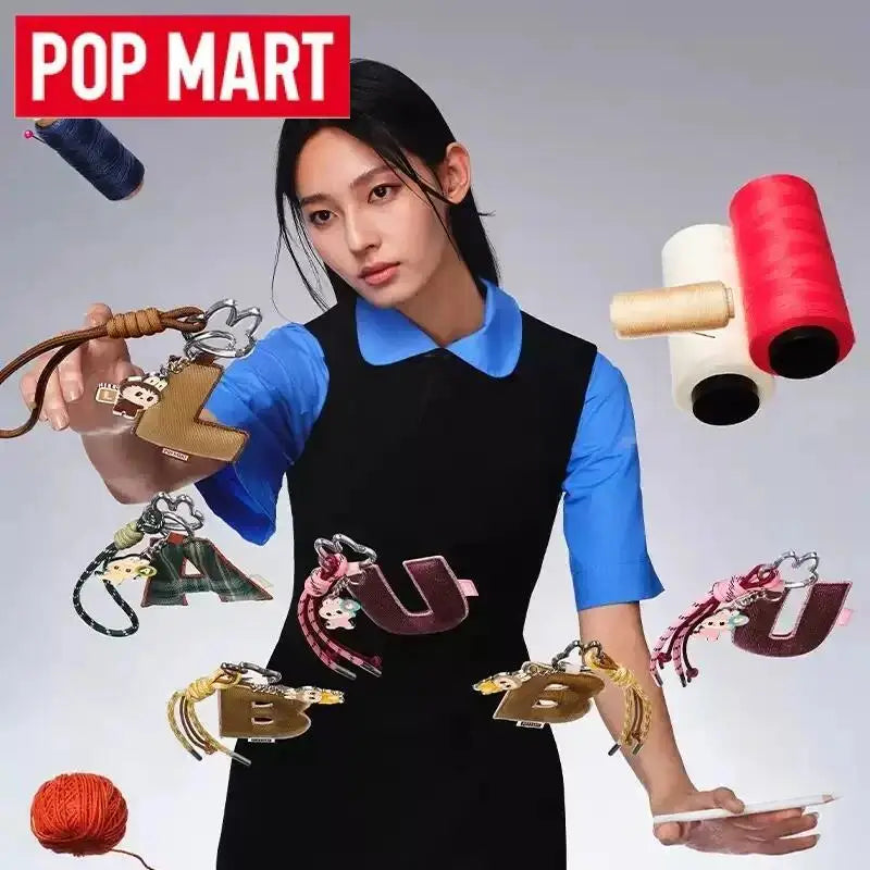 POP MART Labubu The Monsters Pin — Love Series Letter Pendant Blind Box, Mystery Toy Figure Ornament