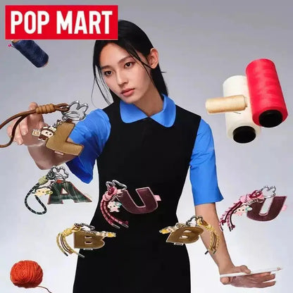 POP MART Labubu The Monsters Pin — Love Series Letter Pendant Blind Box, Mystery Toy Figure Ornament