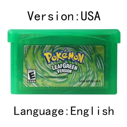 GBA Pokémon Game Cartridge – Emerald, FireRed, LeafGreen, Ruby & Sapphire USA Version for GBA/NDS