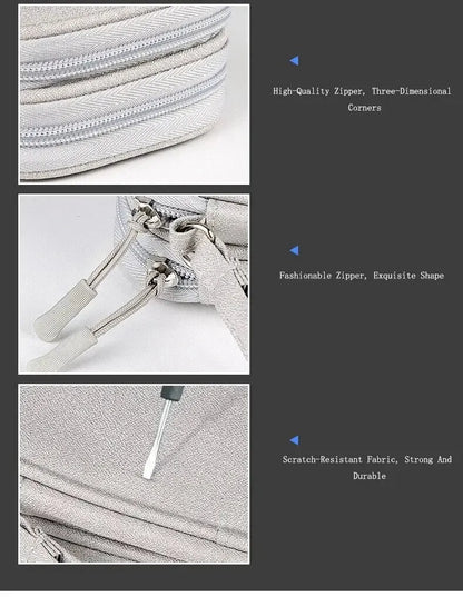 Waterproof Travel Cable Organizer Bag – Portable Double-Layer Storage Pouch for Cables & Chargers