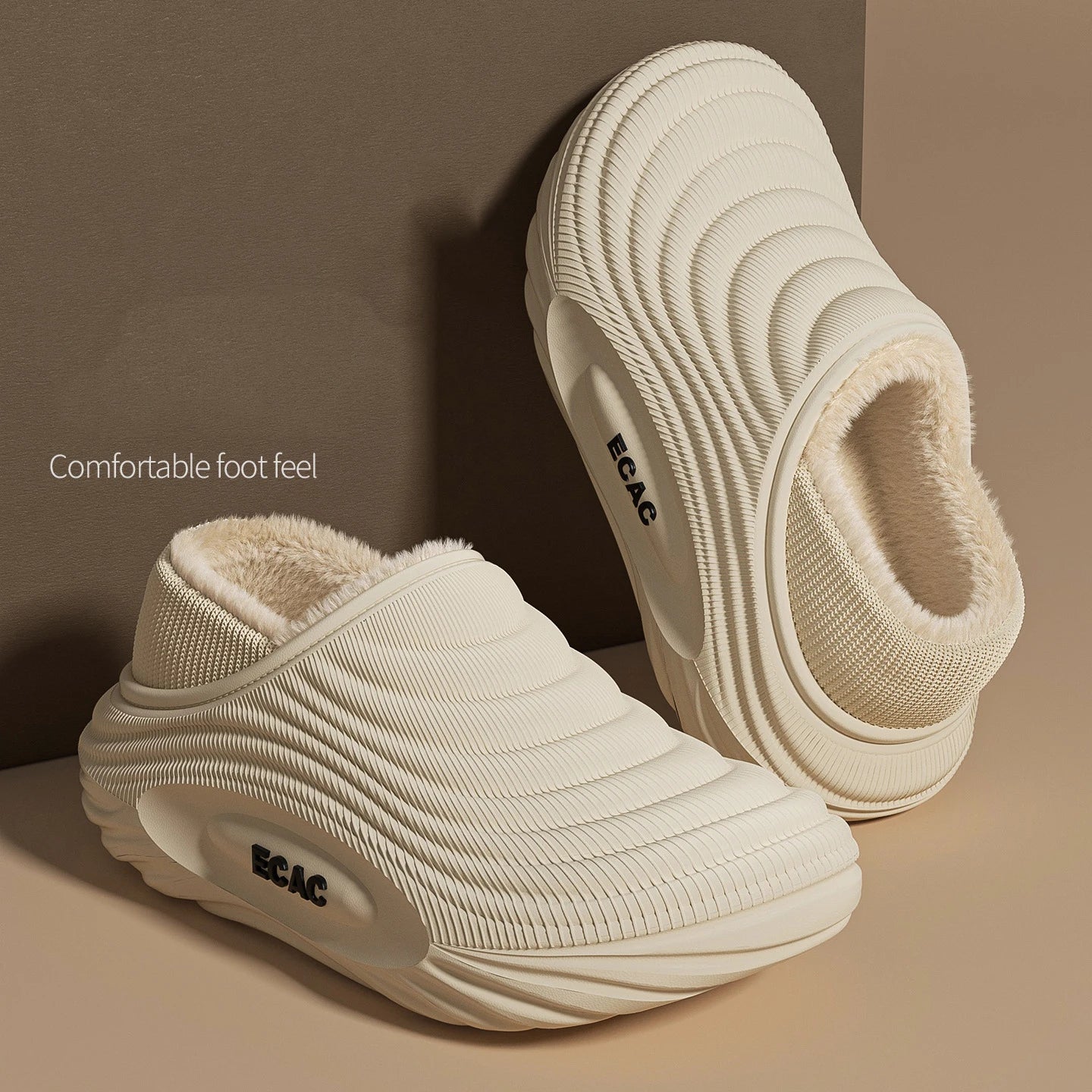 Waterproof Cotton Slippers for Men & Women – Warm Winter Home Shoes, Non-Slip Cozy Couple Cotton Slippers Indoor Comfort Footwear